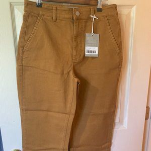 Everlane Tan Ankle Cropped Pants